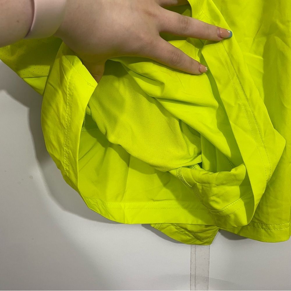 NWT DSG Neon Yellow Lined Athletic Running Shorts - Picture 4 of 5